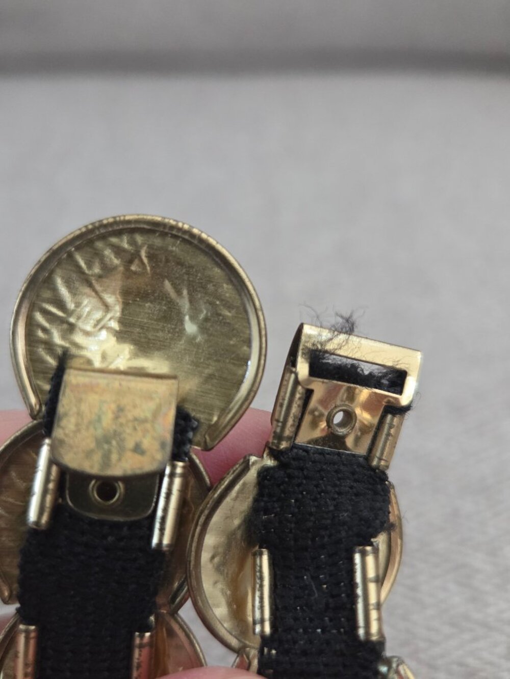 Coin Belt Womens Medium Gold Shells Hip Drape Dressy Hook Renaissance Festival - Picture 3 of 5